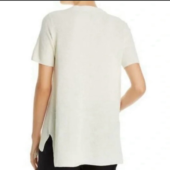 Eileen Fisher Organic Linen Blend Tunic Knit Top Size L - Picture 2 of 10